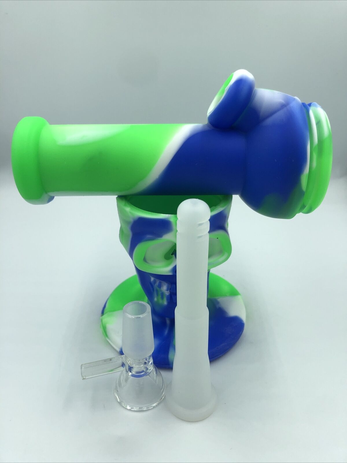 Unbreakable Silicone Skull Bong Detachable Water Pipe