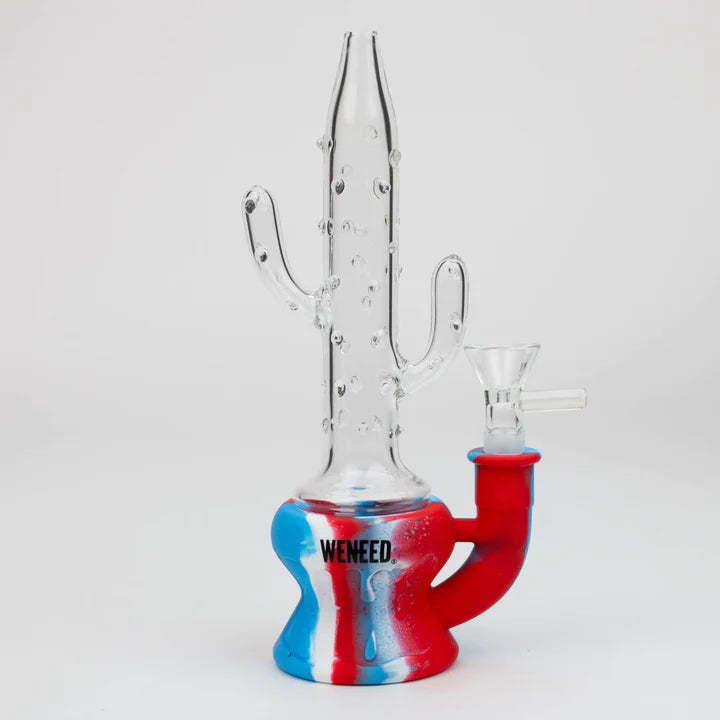 Cactus  Water Pipe Silicone Bong 9"