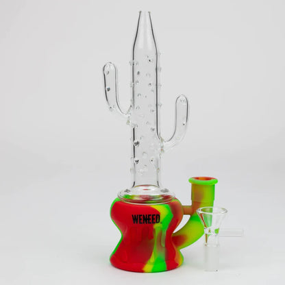 Cactus  Water Pipe Silicone Bong 9"