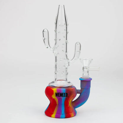 Cactus  Water Pipe Silicone Bong 9"