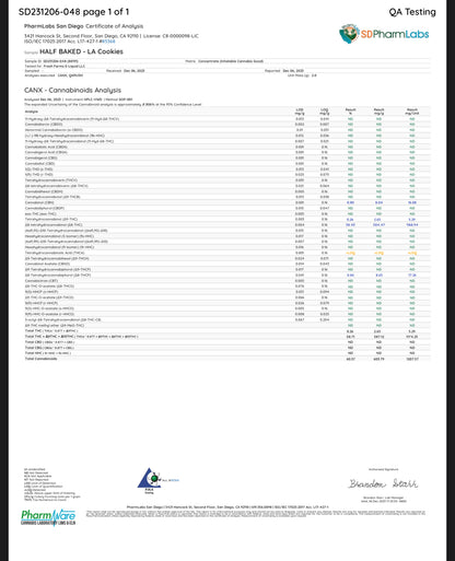 Half Bak’d THC-A Blend Cartridge – 2G