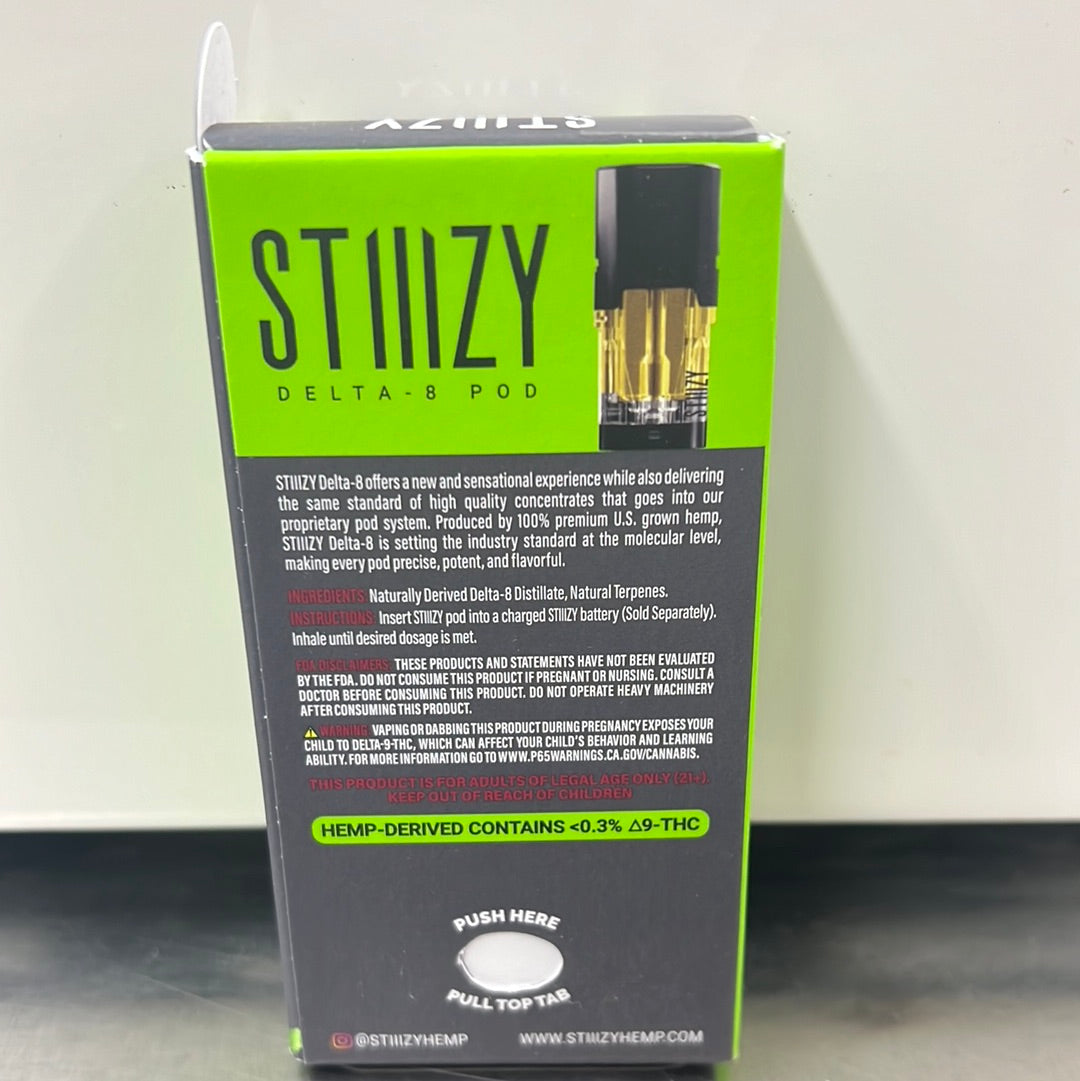 Stiiizy Hemp Live Resin HHC D8 XBLEND THC Pods 1G