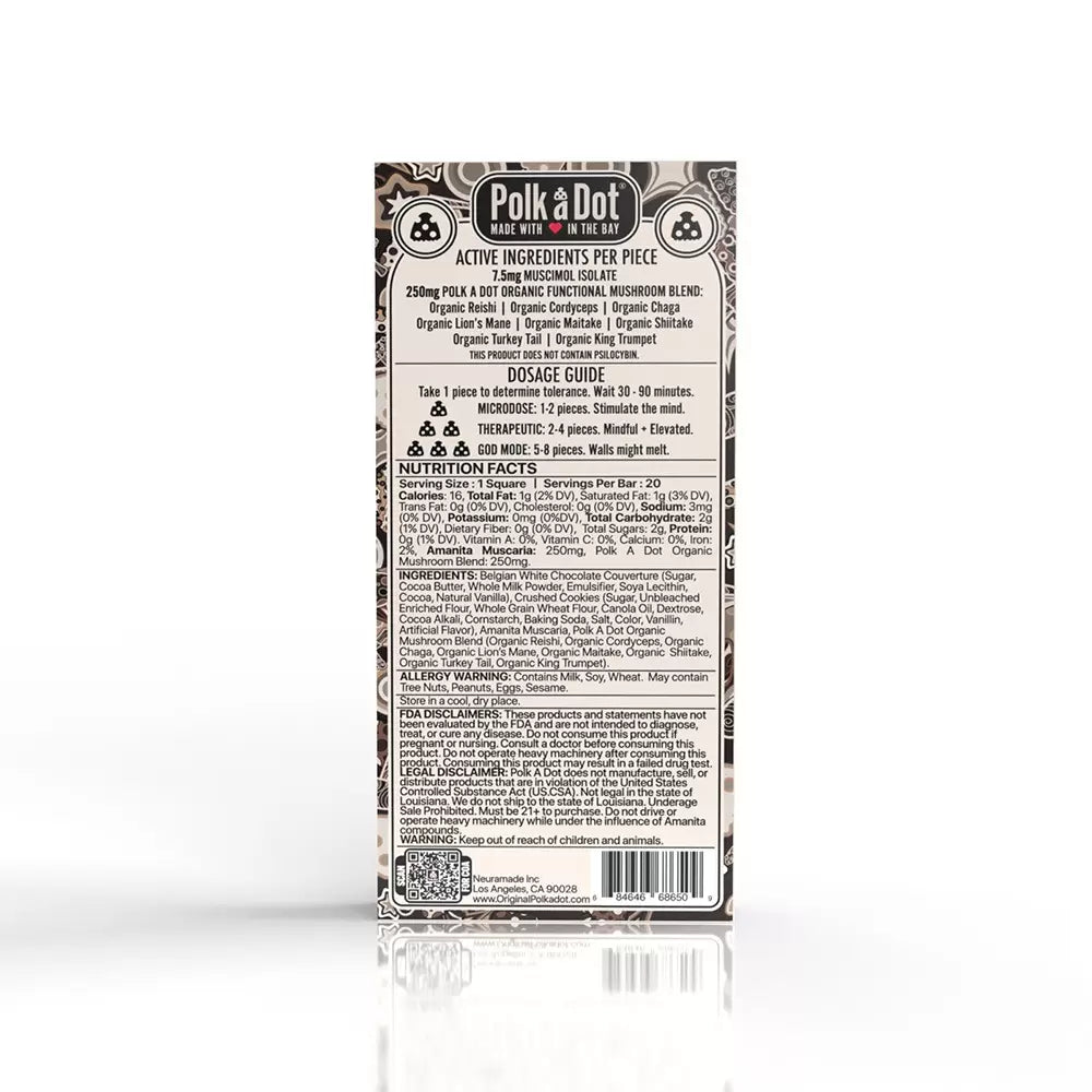 Copy of Polk A Dot x URB Mushroom Chocolate Bar | 10,000MG